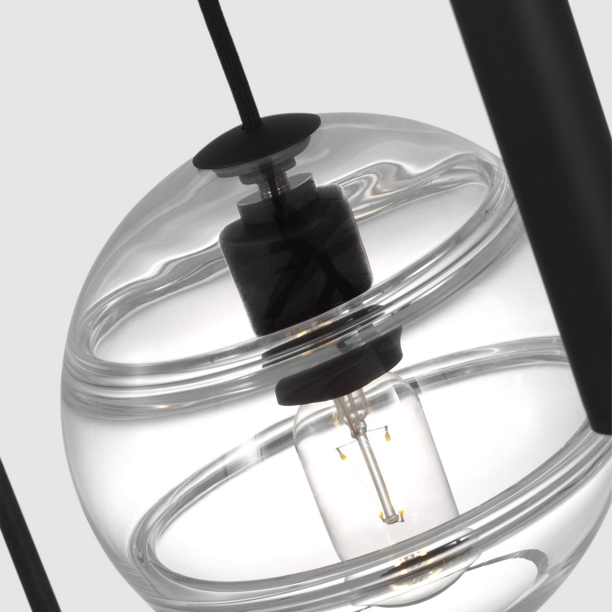 Sedona LED Chandelier in Nightshade Black