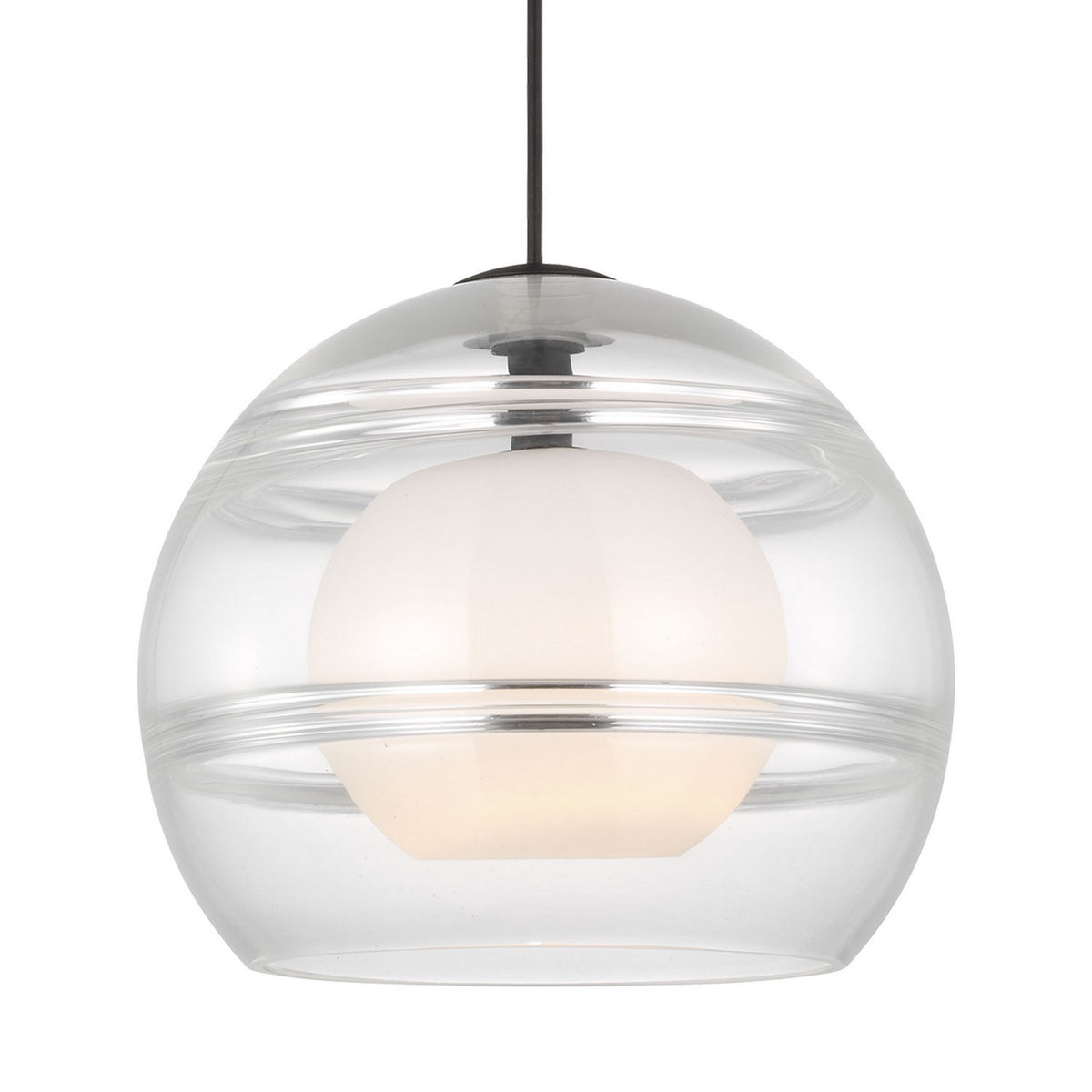 Sedona LED Pendant in Nightshade Black
