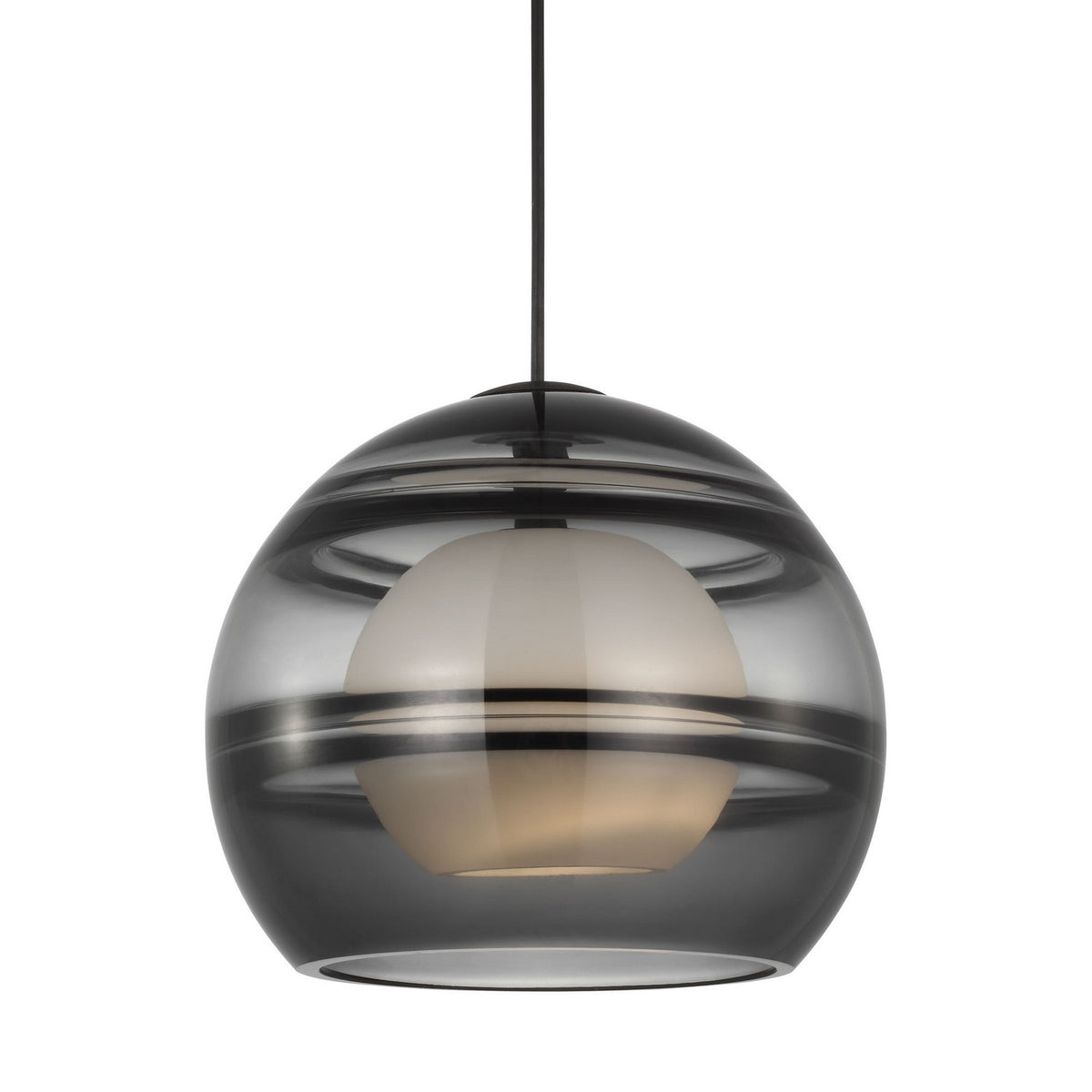 Sedona One Light Pendant in Nightshade Black
