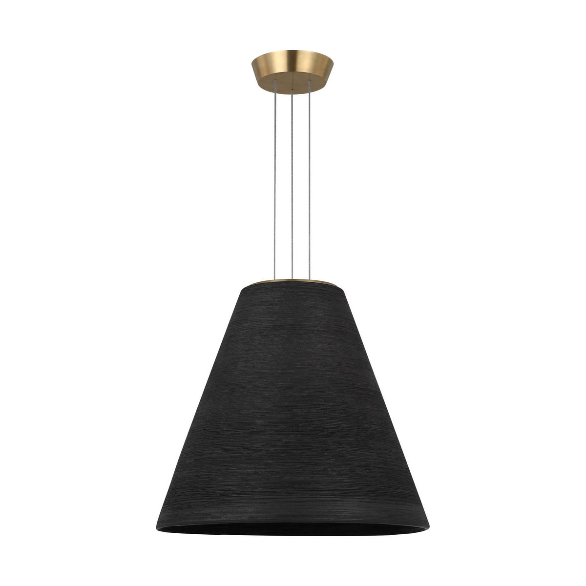 Karam LED Pendant in Natural Brass
