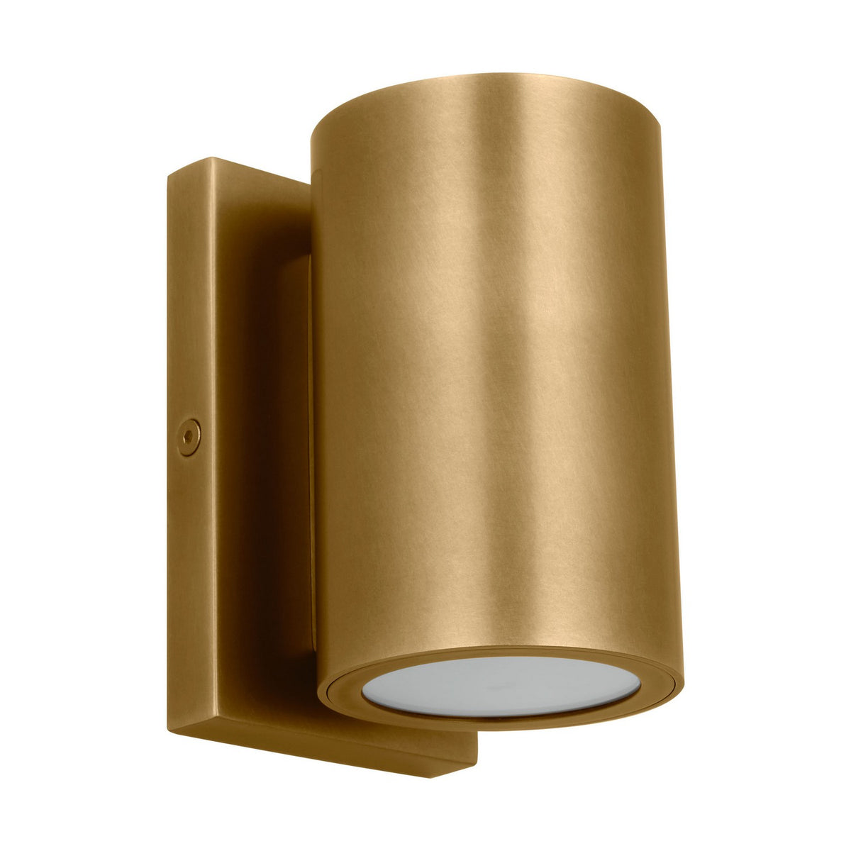 Pressa LED Outdoor Wall Mount in Natural Brass