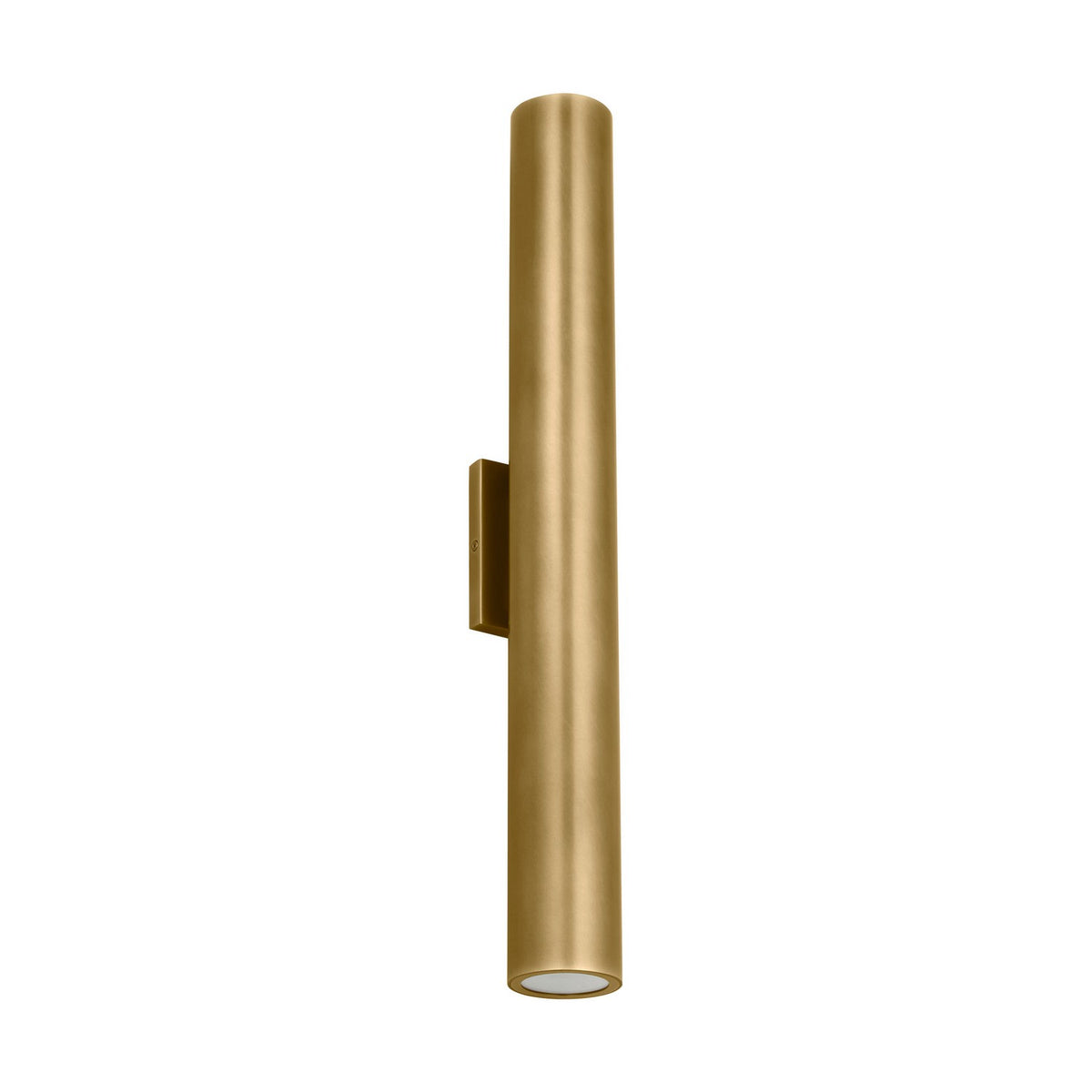 Pressa LED Outdoor Wall Mount in Natural Brass