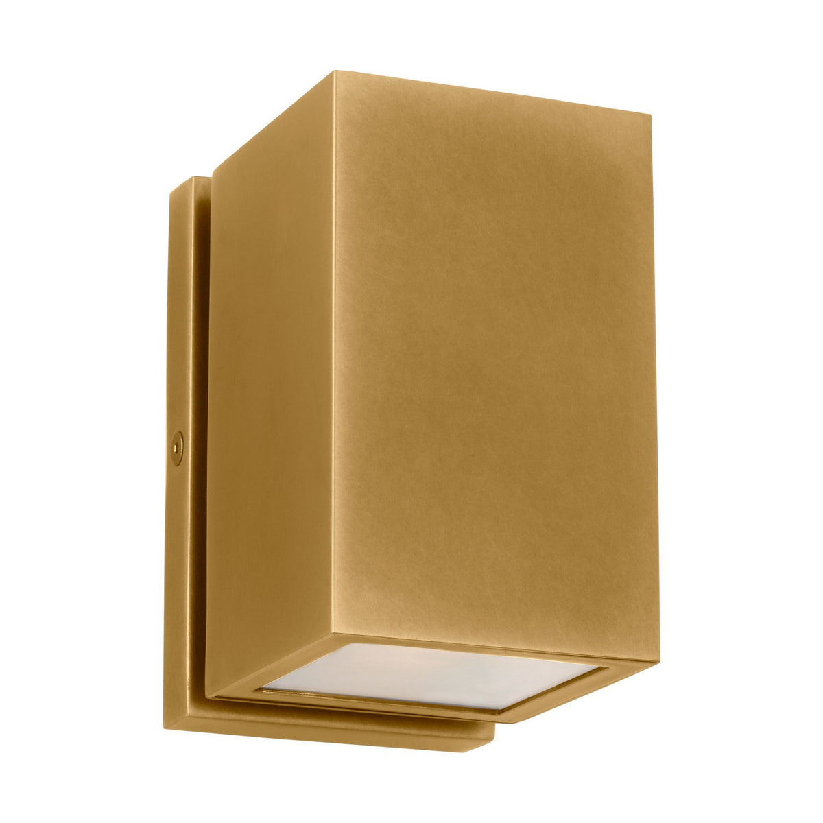Pressa LED Outdoor Wall Mount in Natural Brass