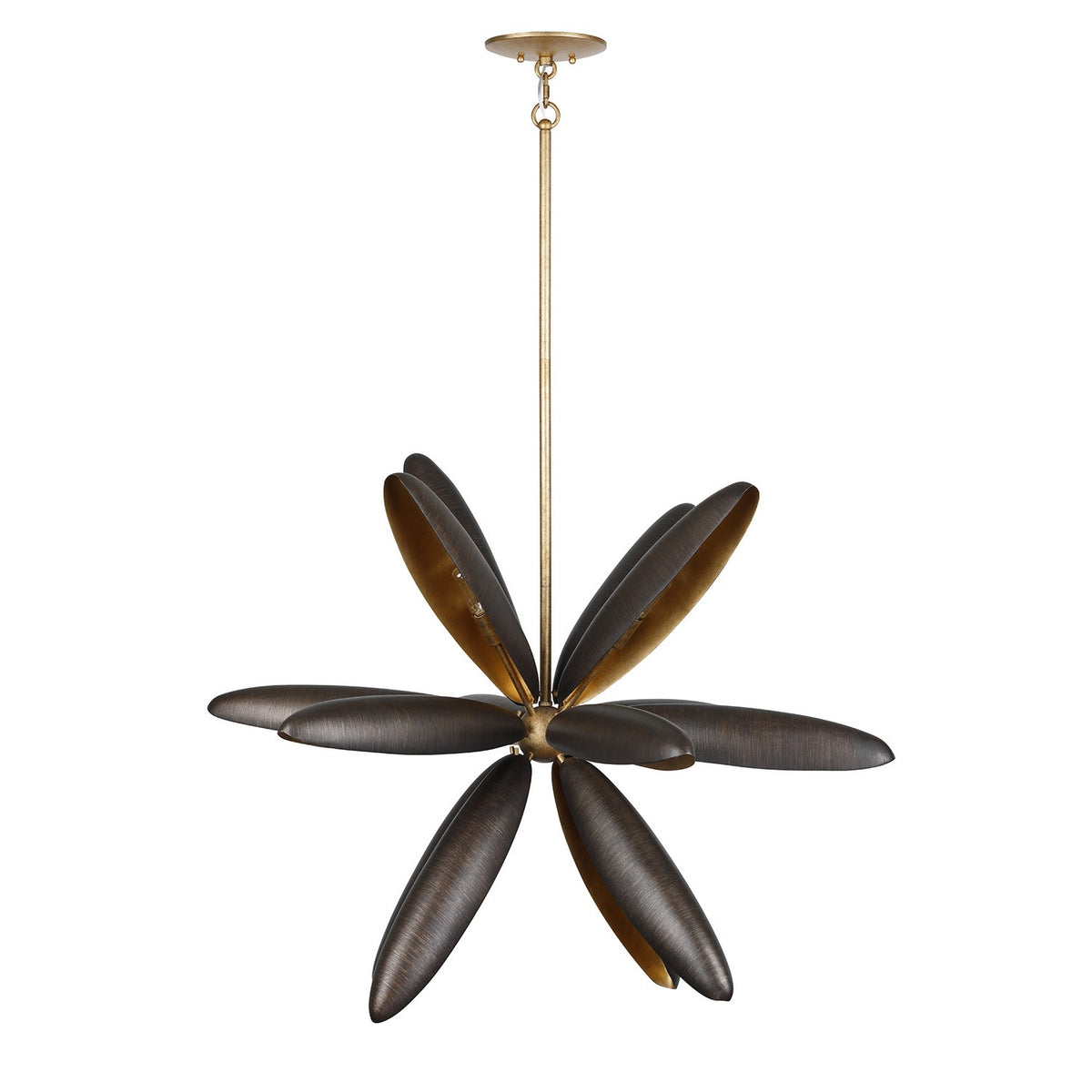 Estrella Del Mar 14 Light Chandelier in Centura with Burnished Gold