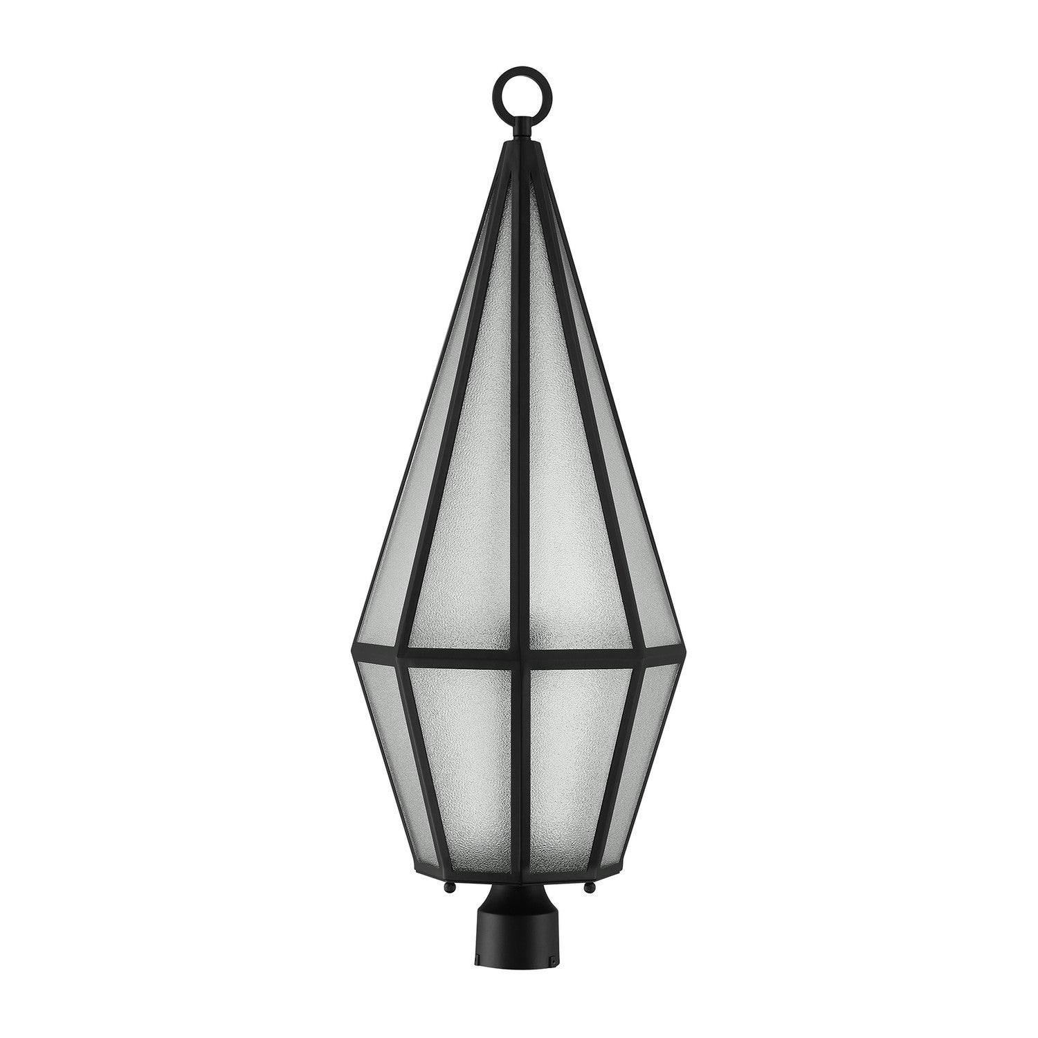 Lampadaire d'extérieur Peninsula à une lumière, noir mat