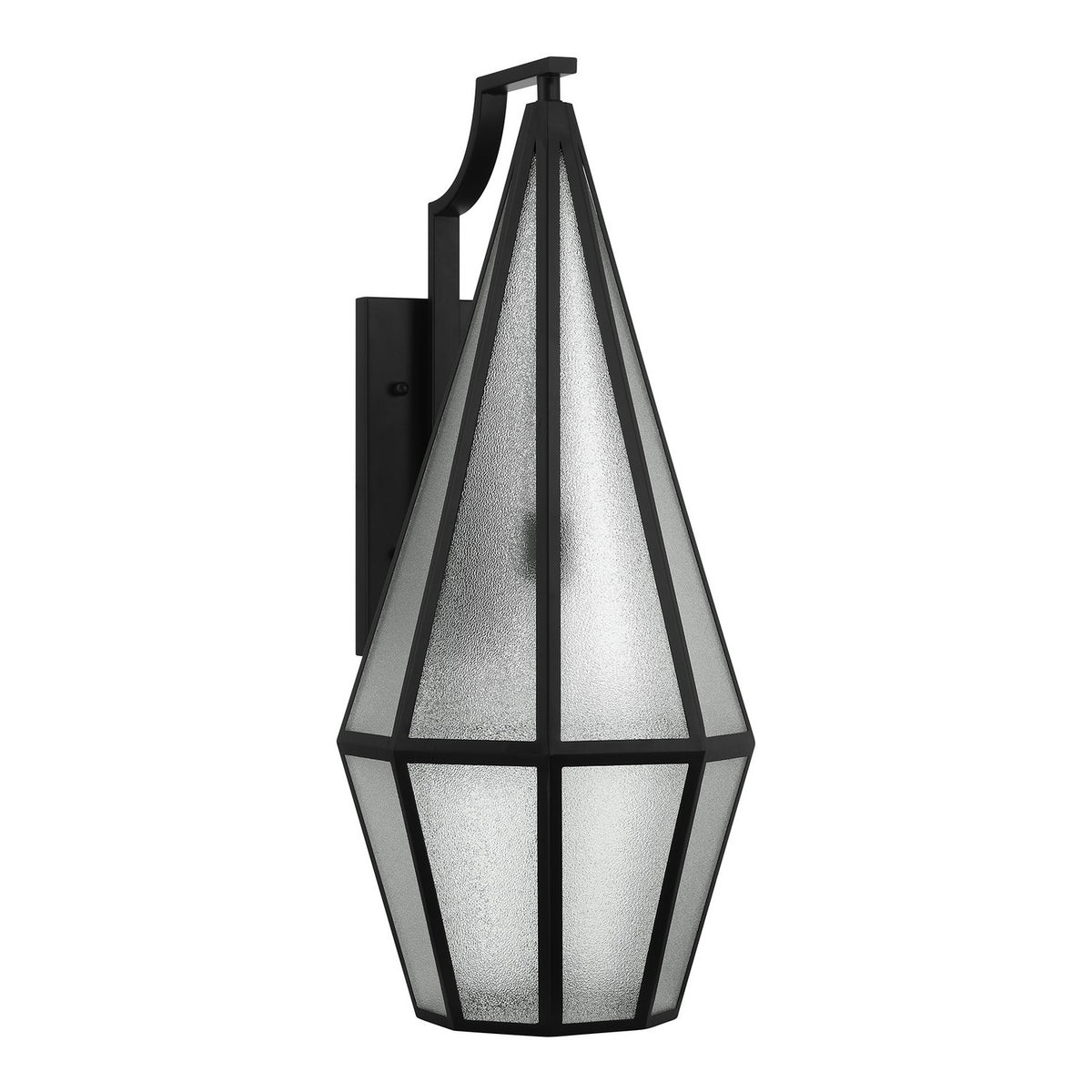 Peninsula One Light Outdoor Wall Lantern in Matte Black