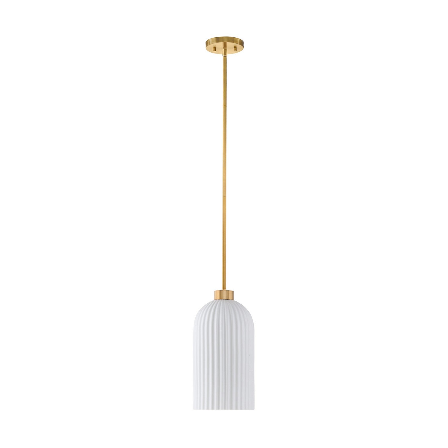 Suspension Isla Blanca One Light en laiton chaud