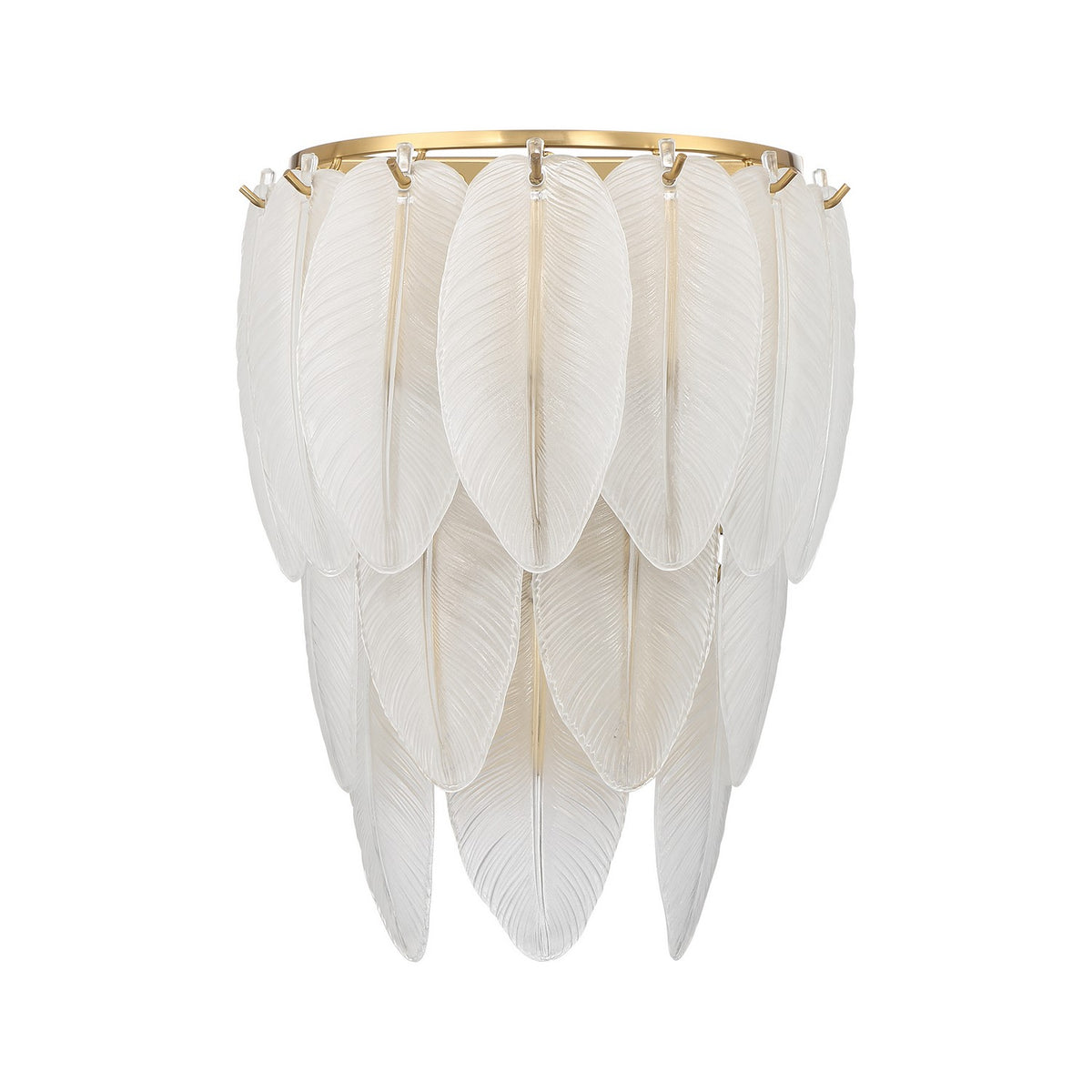 Boa Three Light Wall Sconce in Warm Brass