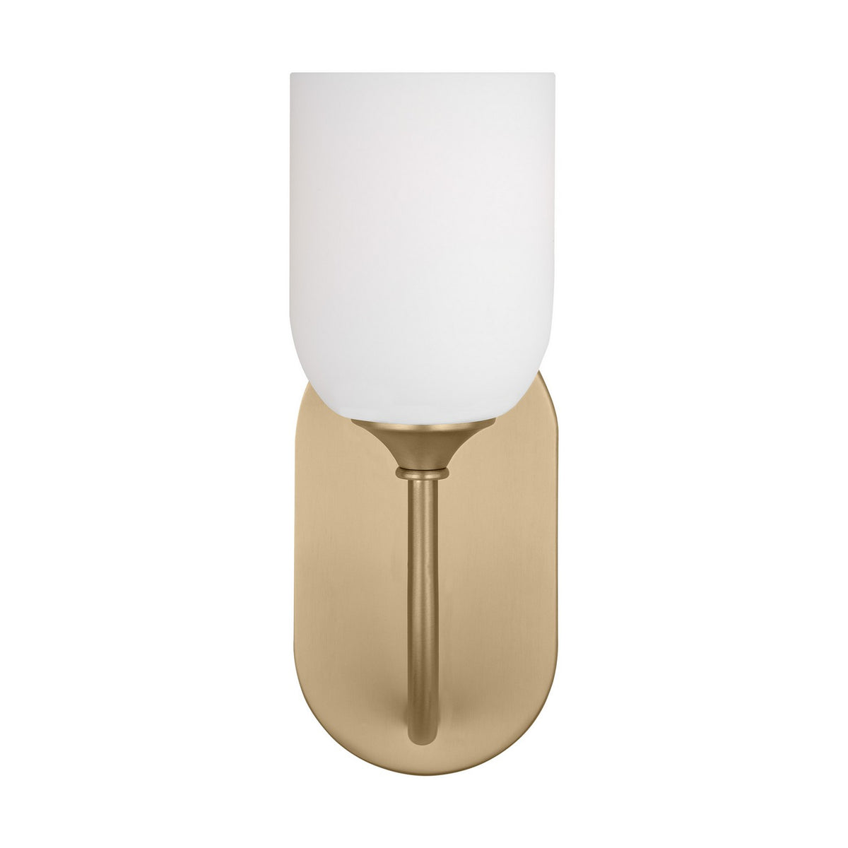 Emile One Light Vanity in Satin Brass
