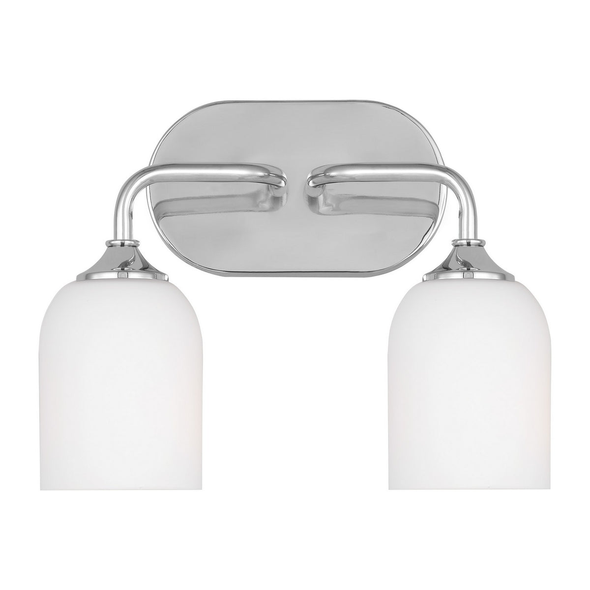 Emile Two Light Vanity in Chrome