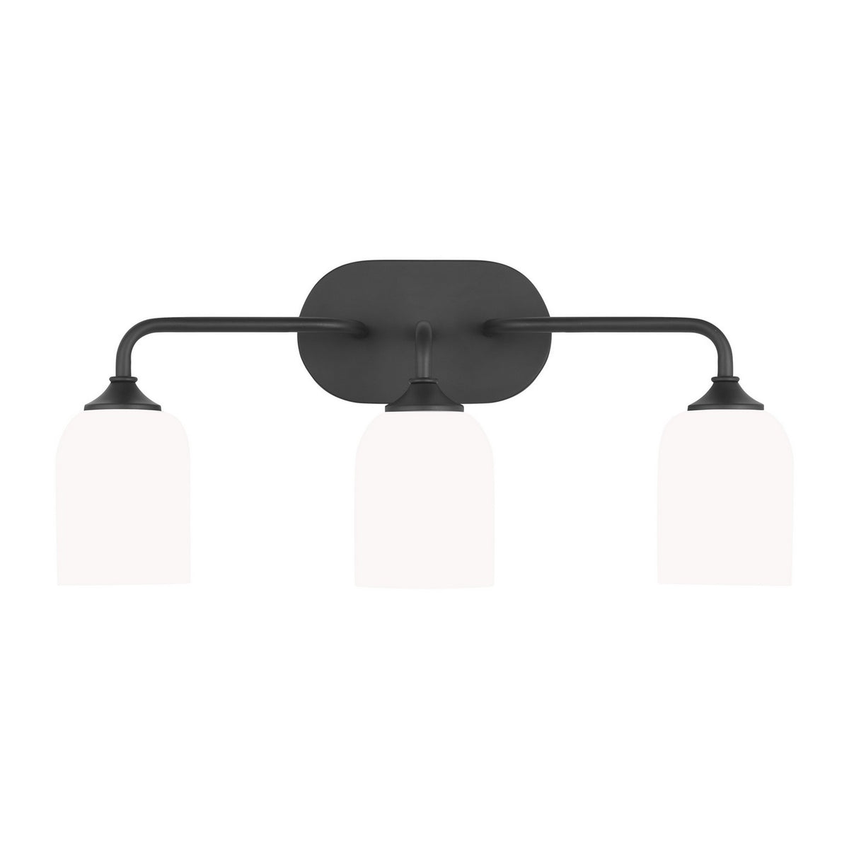 Emile Three Light Vanity in Midnight Black