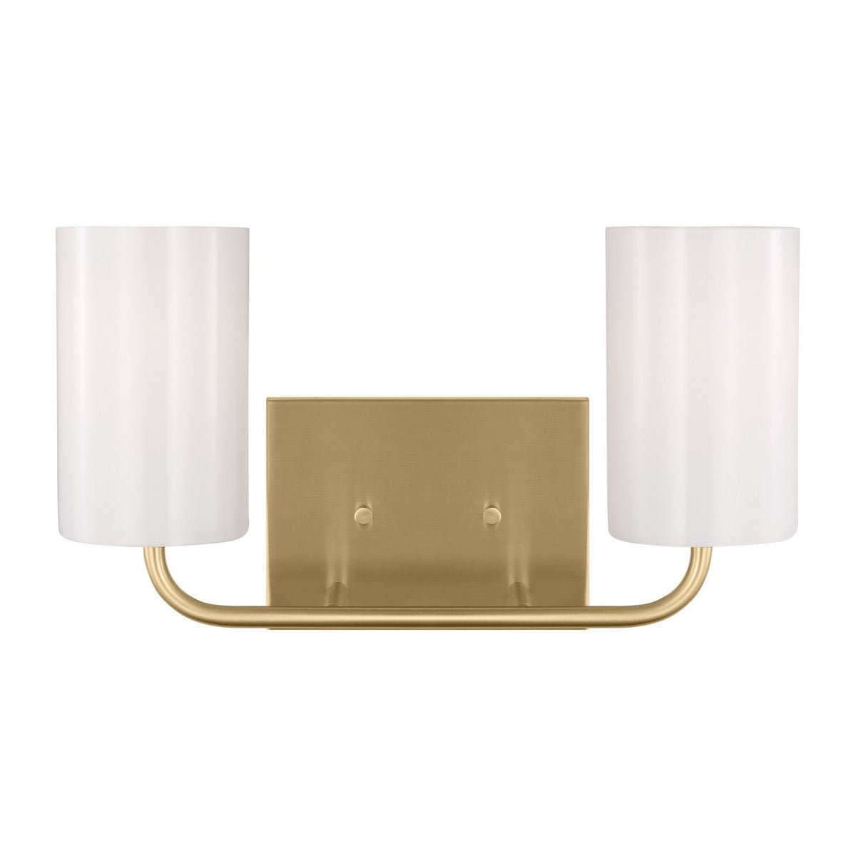 Rhett Two Light Vanity in Satin Brass