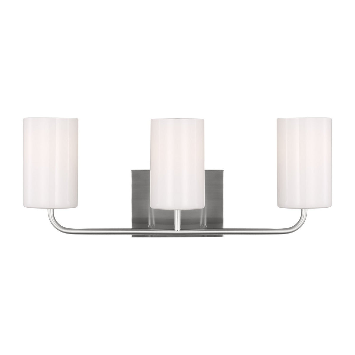Rhett Three Light Vanity in Brushed Steel