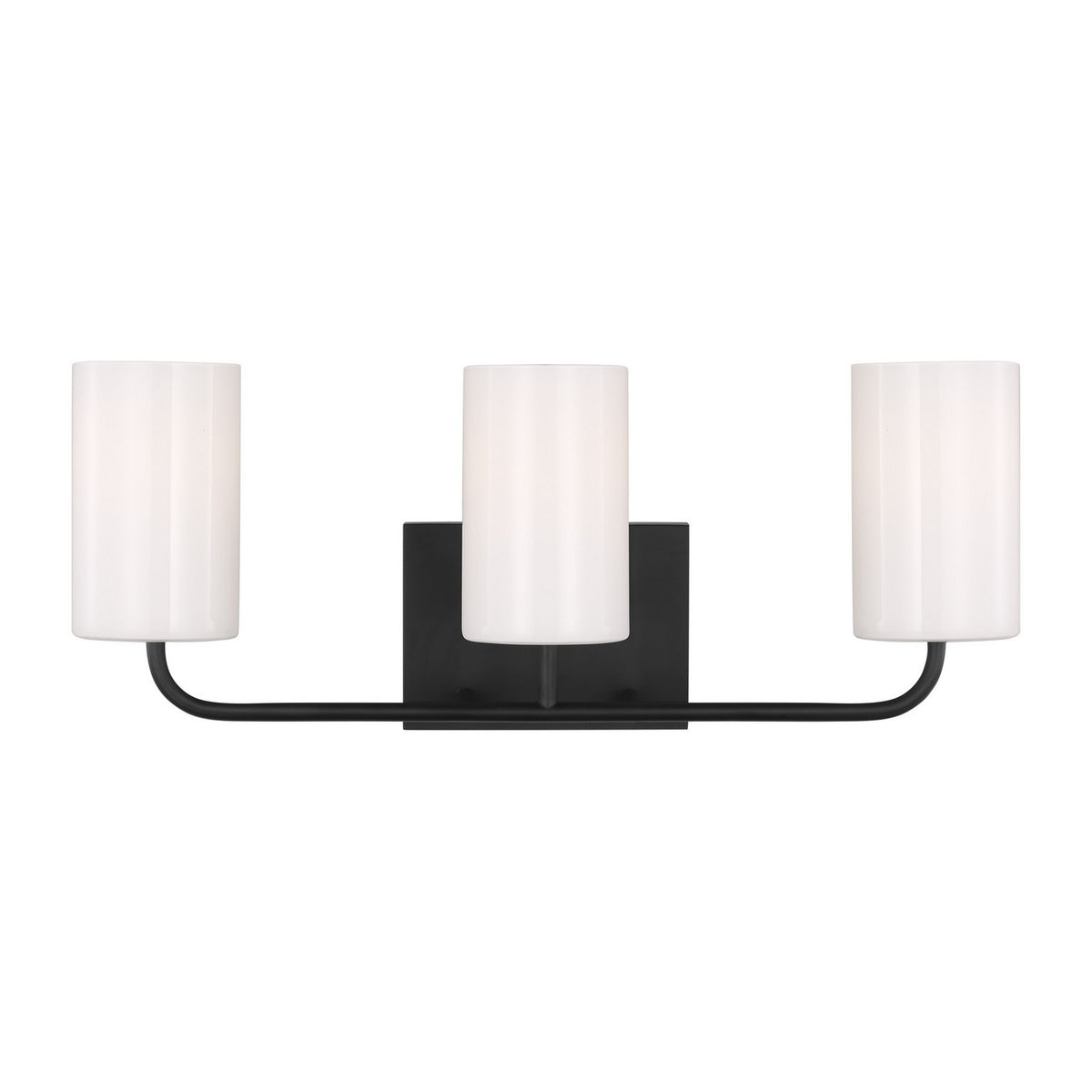 Rhett Three Light Vanity in Midnight Black