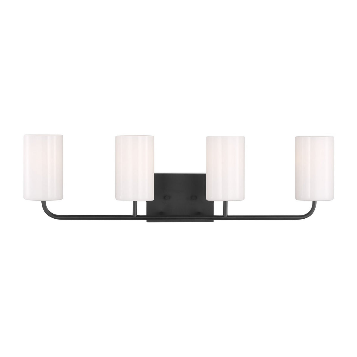 Rhett Four Light Vanity in Midnight Black