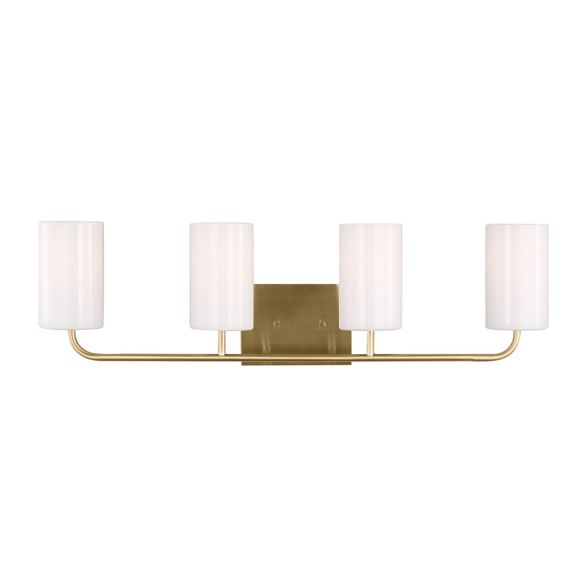 Rhett Four Light Vanity in Satin Brass