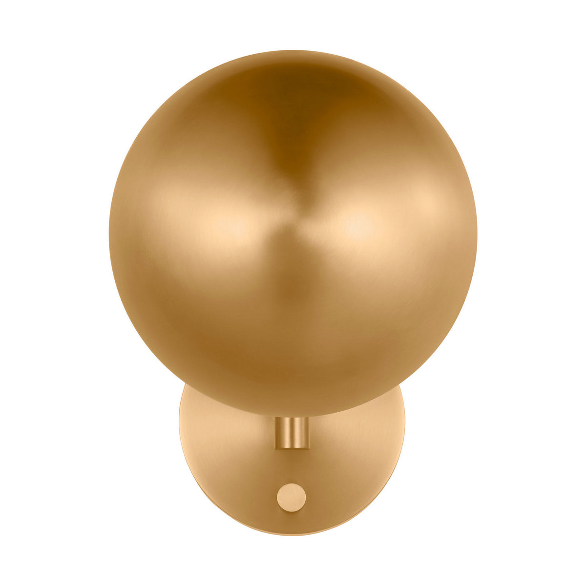 Balleroy One Light Wall Sconce in Burnished Brass