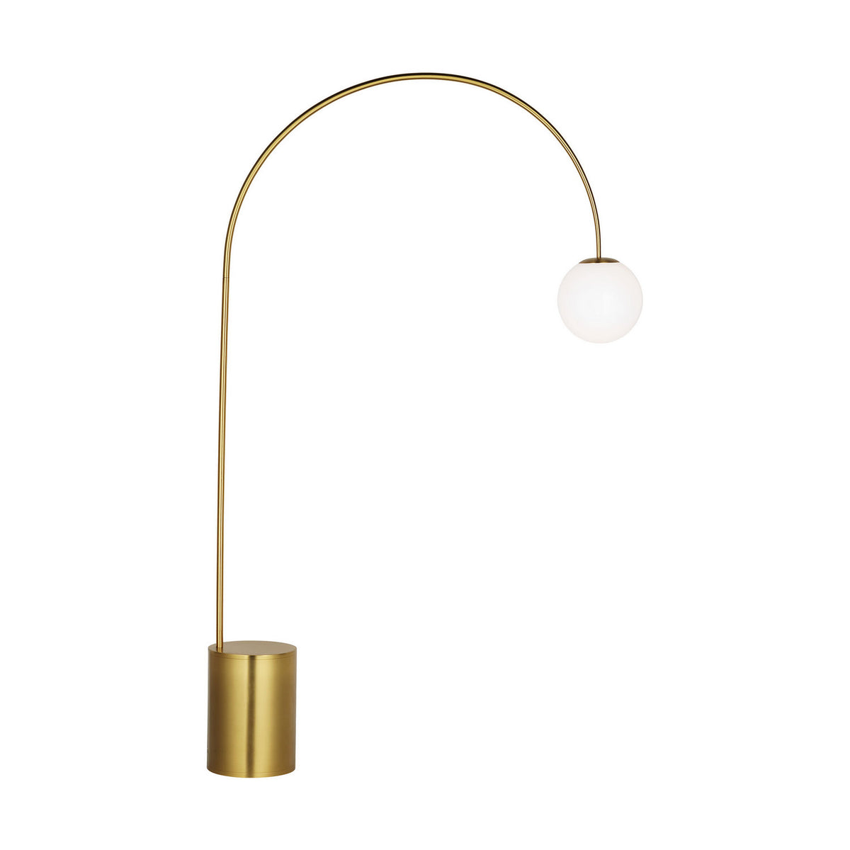 Lampadaire Noémie à une lumière en laiton bruni