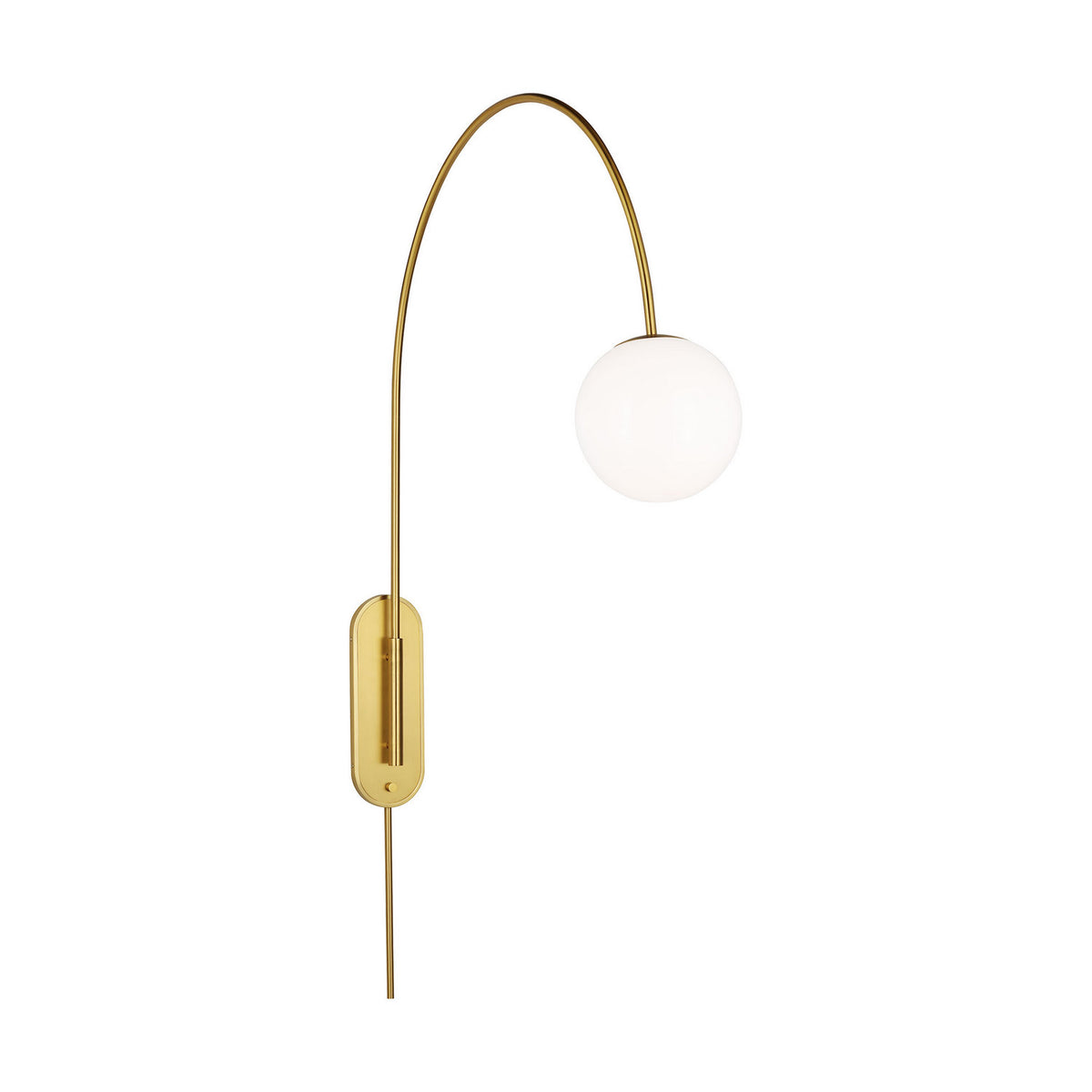 Noemie One Light Wall Sconce in Burnished Brass