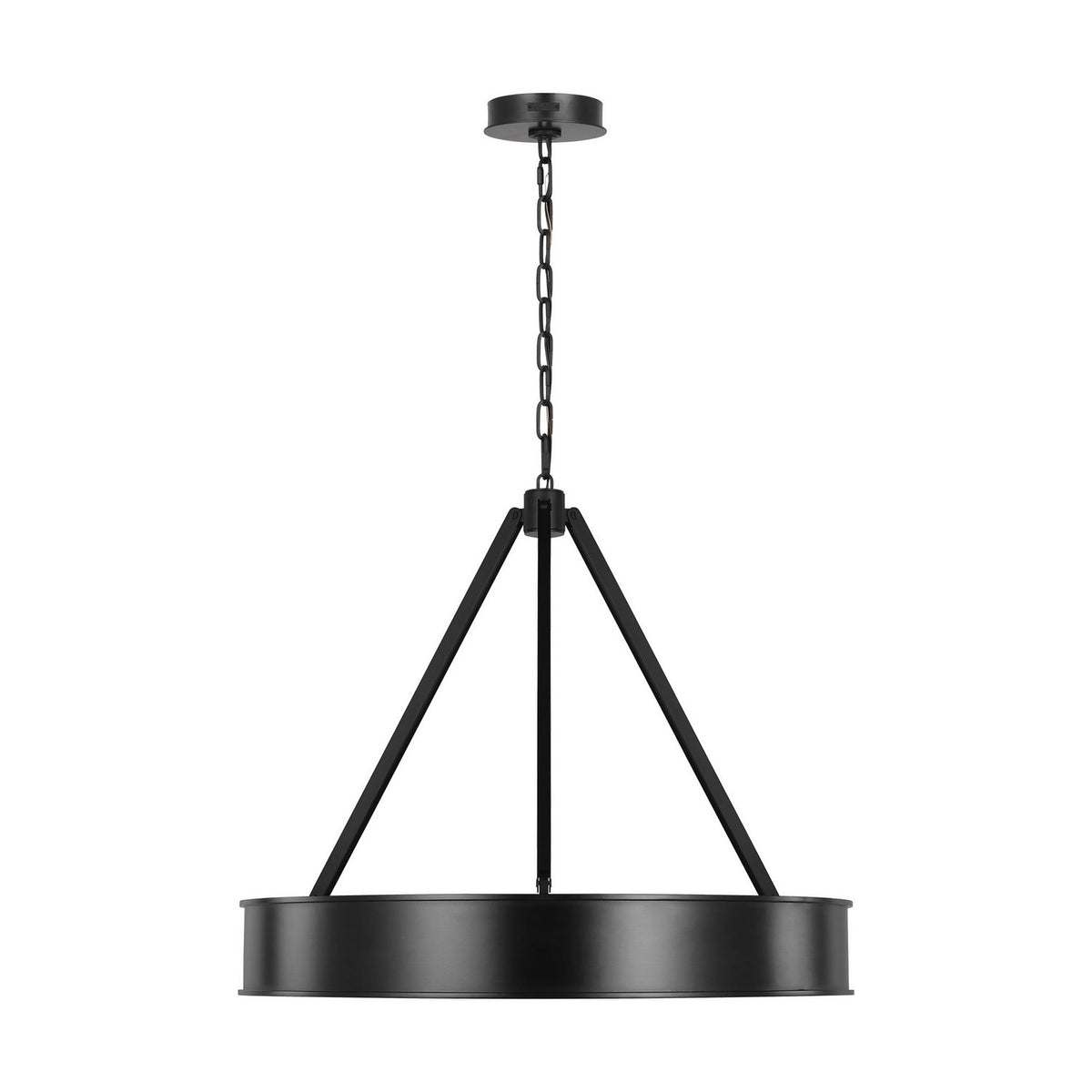 Leonard LED Chandelier in Aged Iron
