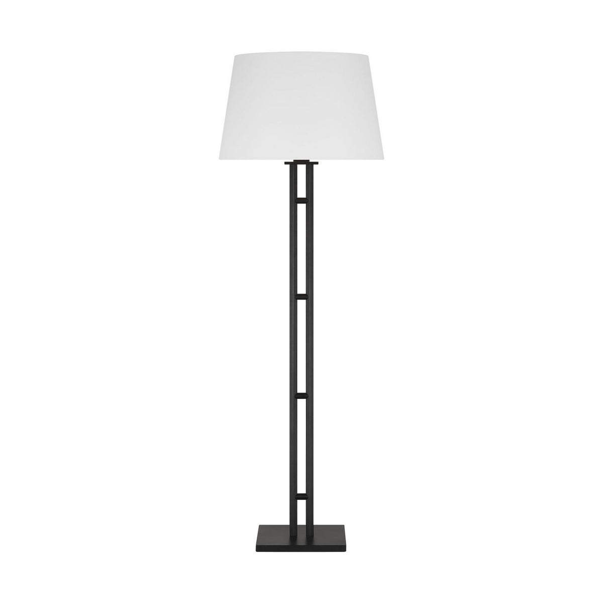 Haddon One Light Floor Lamp in Aged Iron