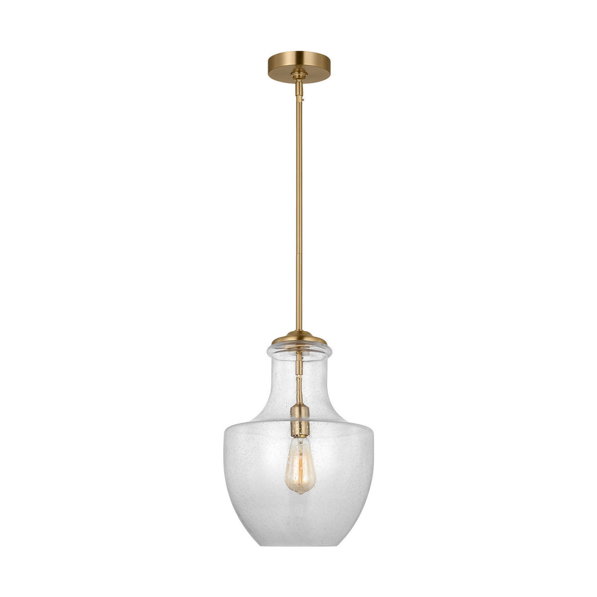 Baylor One Light Pendant in Satin Brass