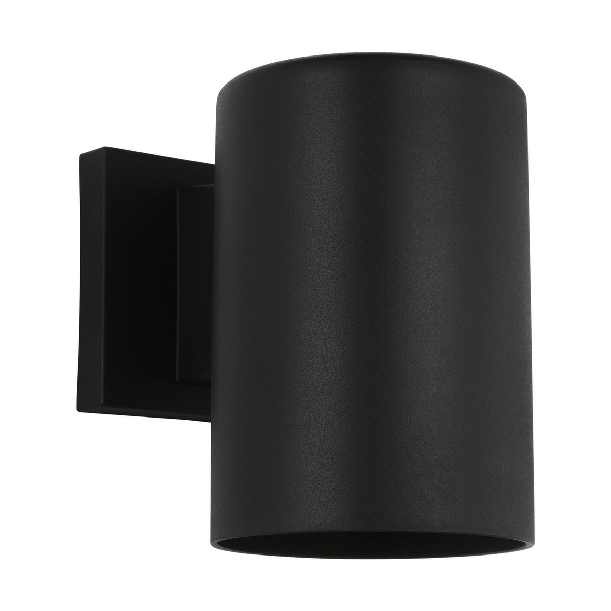 Outdoor Cylinders One Light Wall Lantern in Textured Black