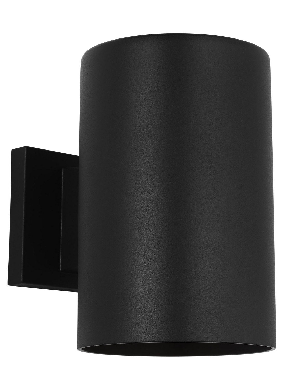 Outdoor Cylinders One Light Wall Lantern in Textured Black