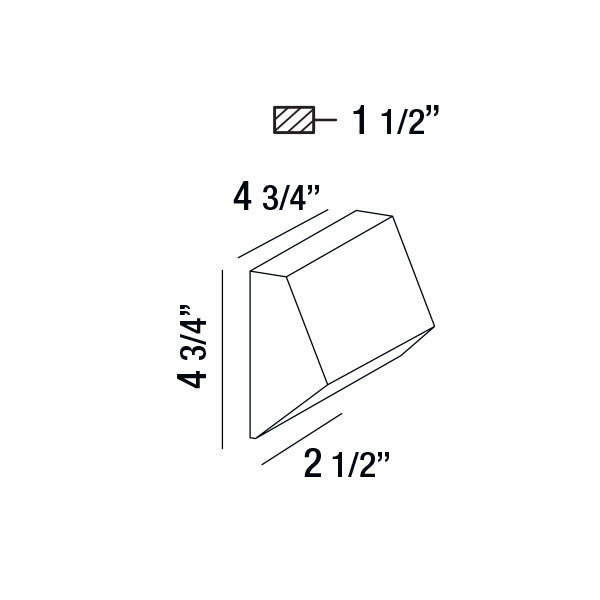 Kilo LED Wall Mount in Black