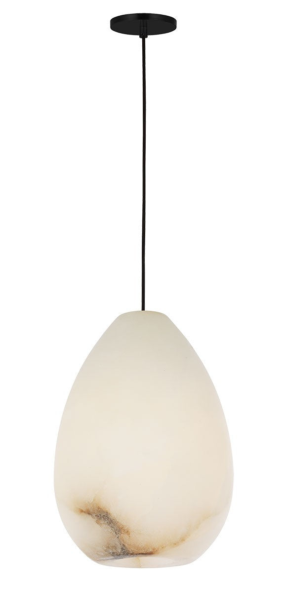 Alina One Light Pendant in Nightshade Black