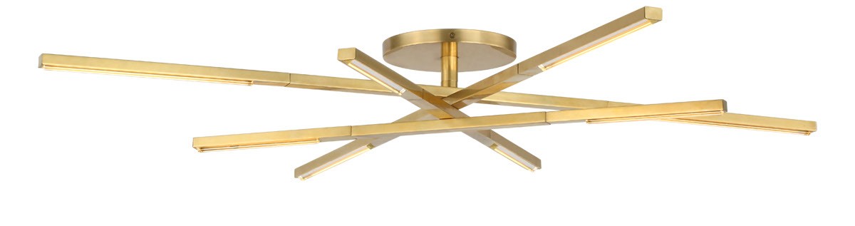 Cityscape LED Flush Mount in Hand Rubbed Antique Brass