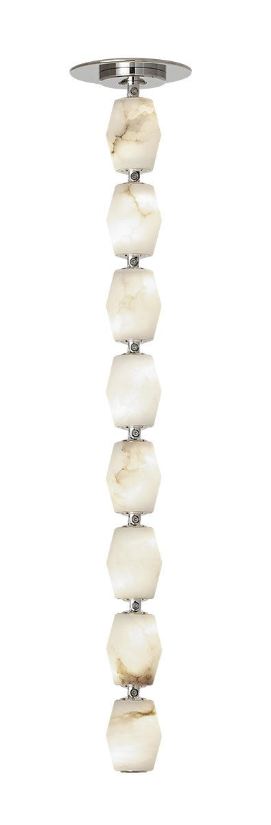 Collier LED Pendant in Polished Nickel