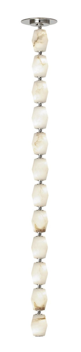 Collier LED Pendant in Polished Nickel