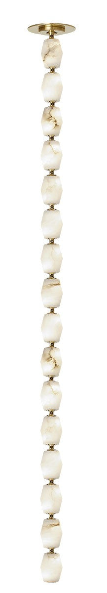 Collier LED Pendant in Hand Rubbed Antique Brass