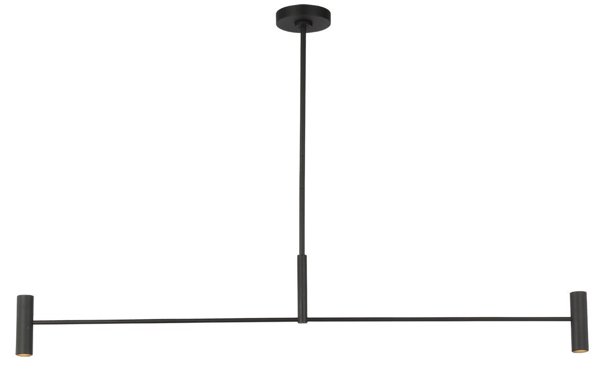 Ponte LED Linear Chandelier in Nightshade Black