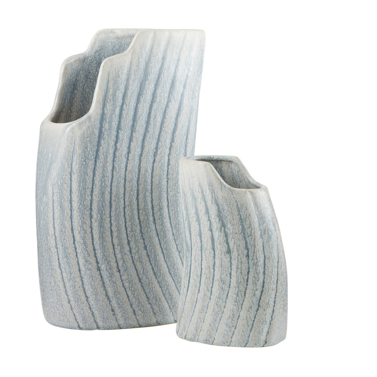 Casio Vases, Set of 2 in Icy Morn