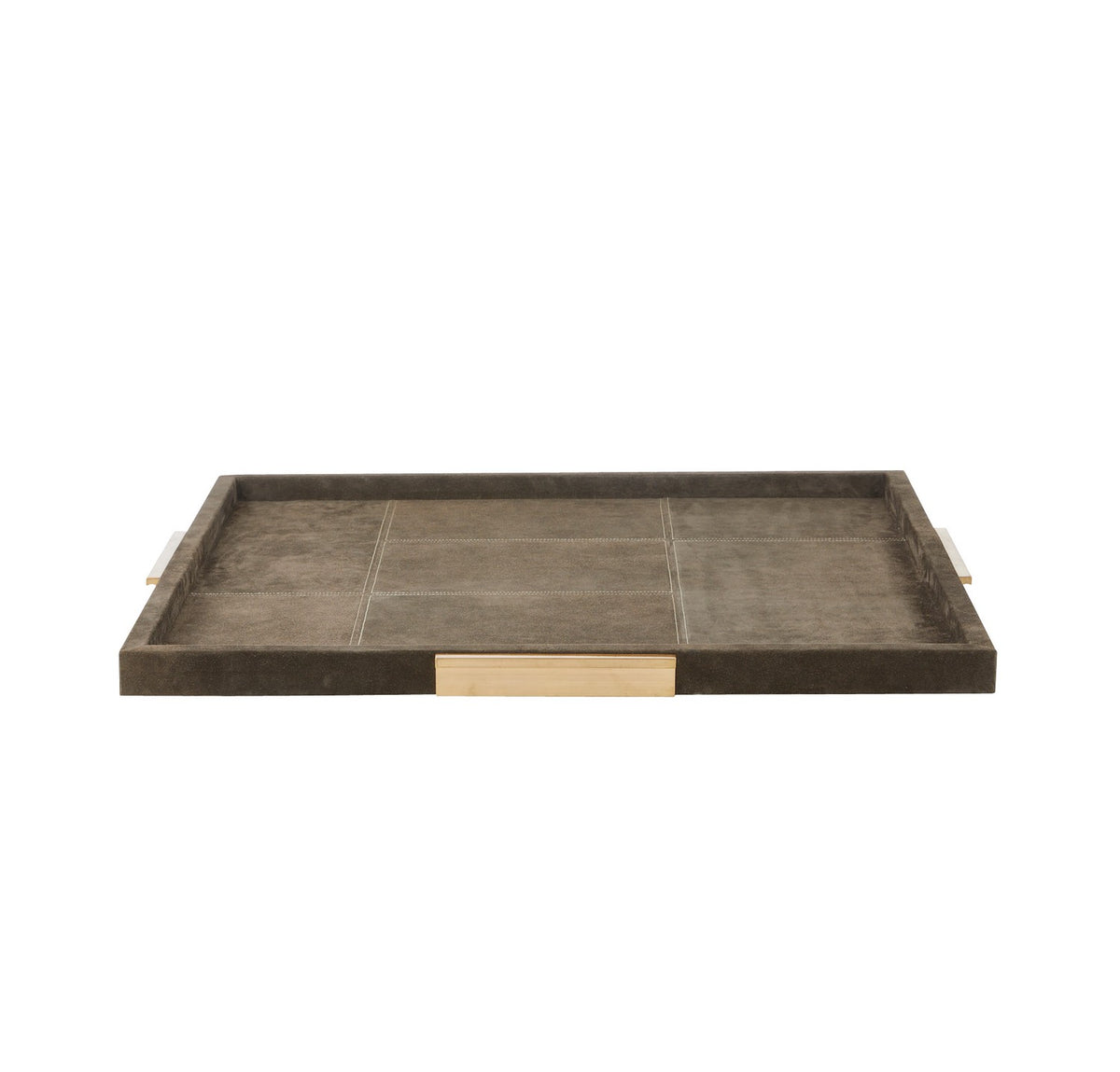 Dillard Tray in Moss Gray/Antique Brass
