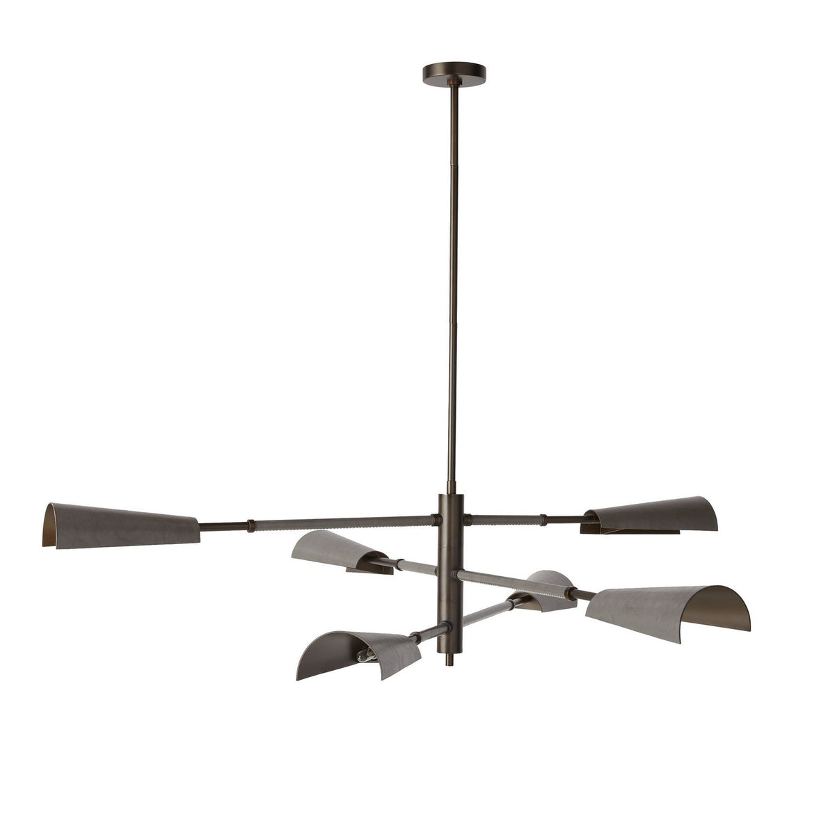 Estevan LED Chandelier in English Bronze/Graphite