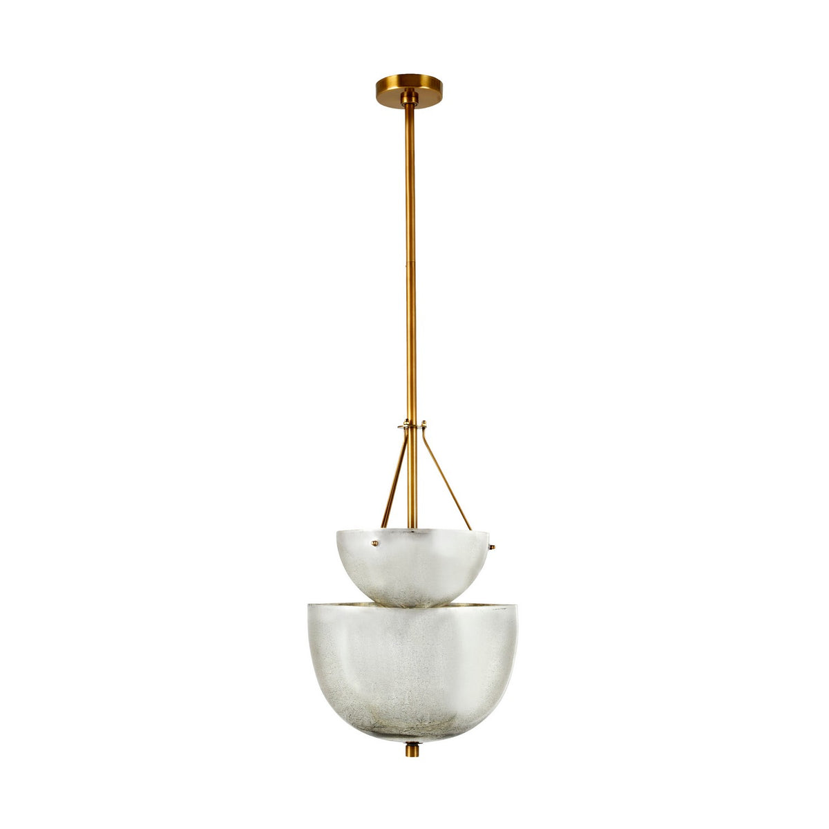 Colleen Four Light Chandelier in Antique Mercury/Antique Brass