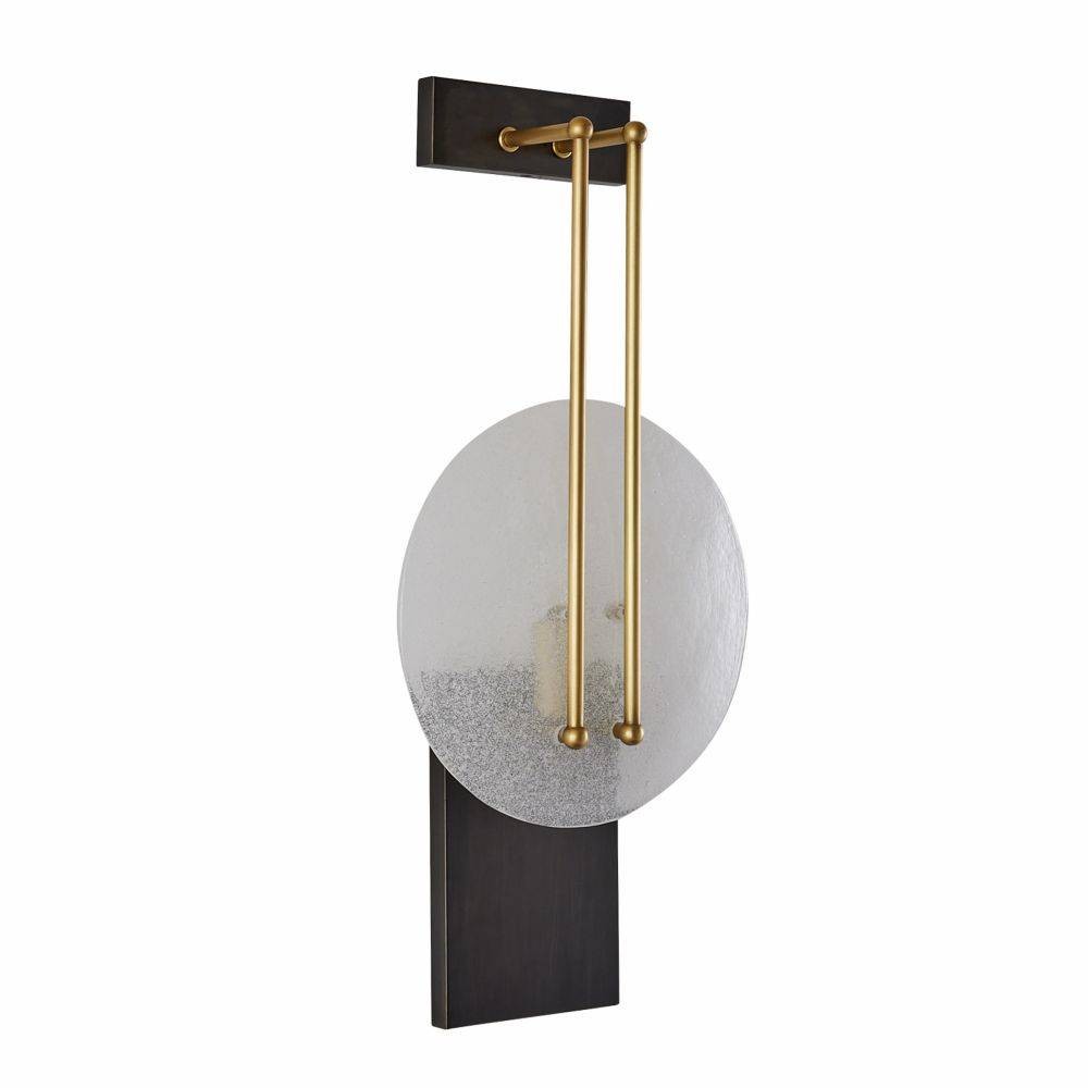 Applique murale Clover One Light en laiton clair grainé/antique/bronze