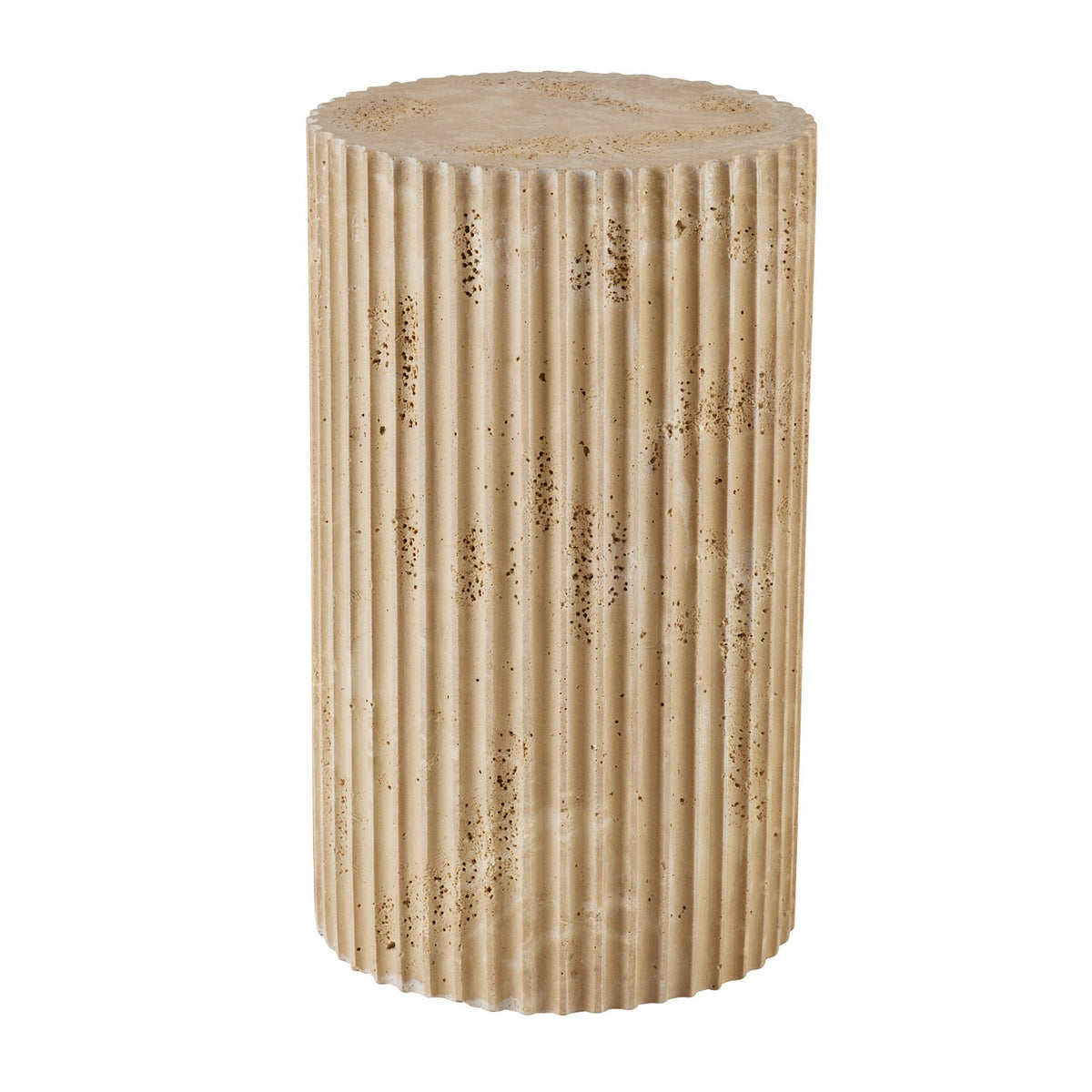 Table d'appoint Carmello en travertin Chai