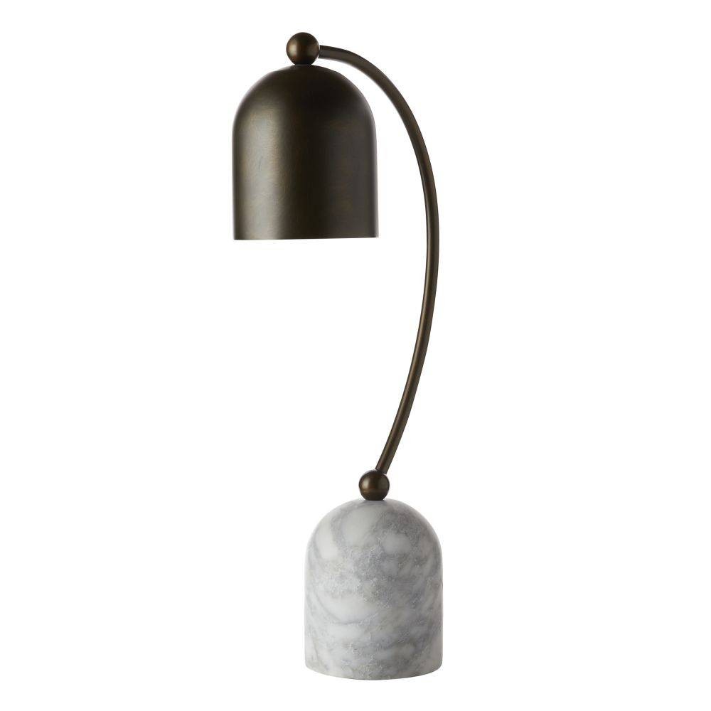 Lampe de bureau Daley One Light en bronze anglais/gris fleuri