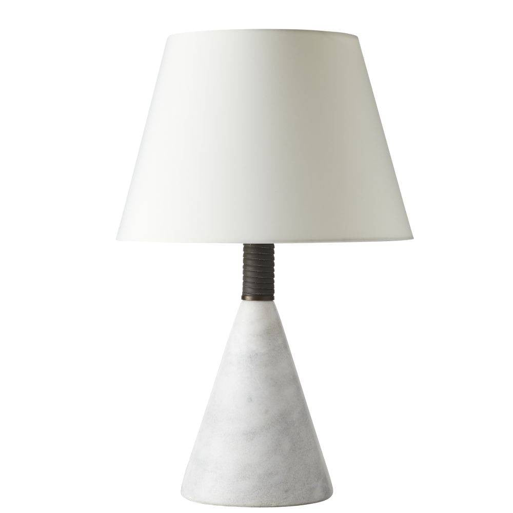 Everly One Light Table Lamp in White/Graphite/Heritage Brass/Ivory