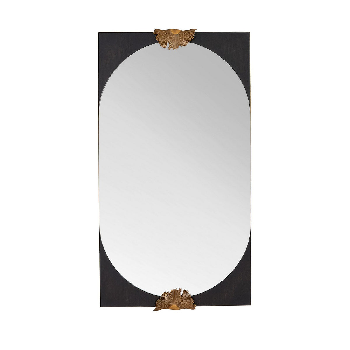 Envy Mirror in Antique Brass/Ebony/Antique Brass