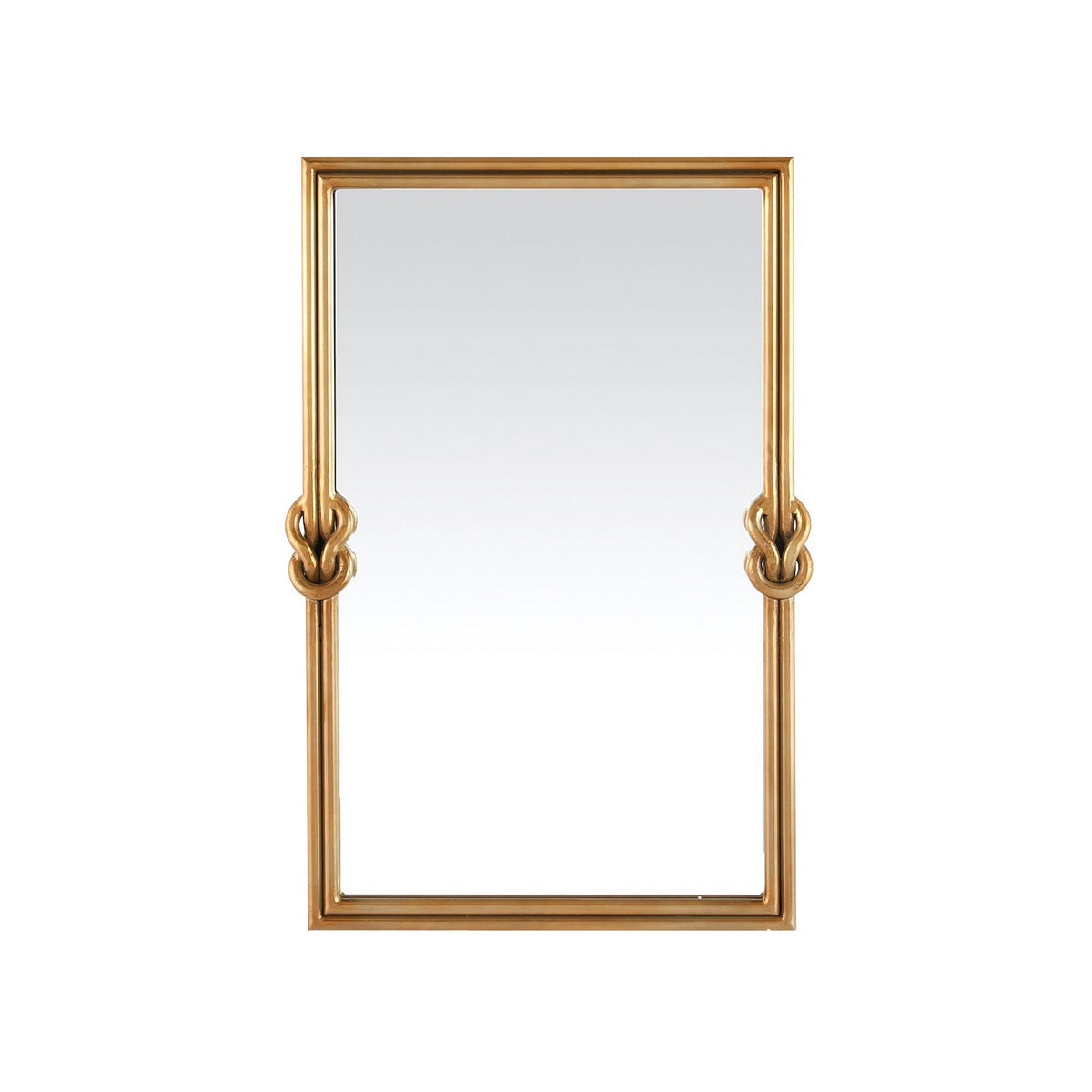 Carruth Mirror in Antique Brass/Plain