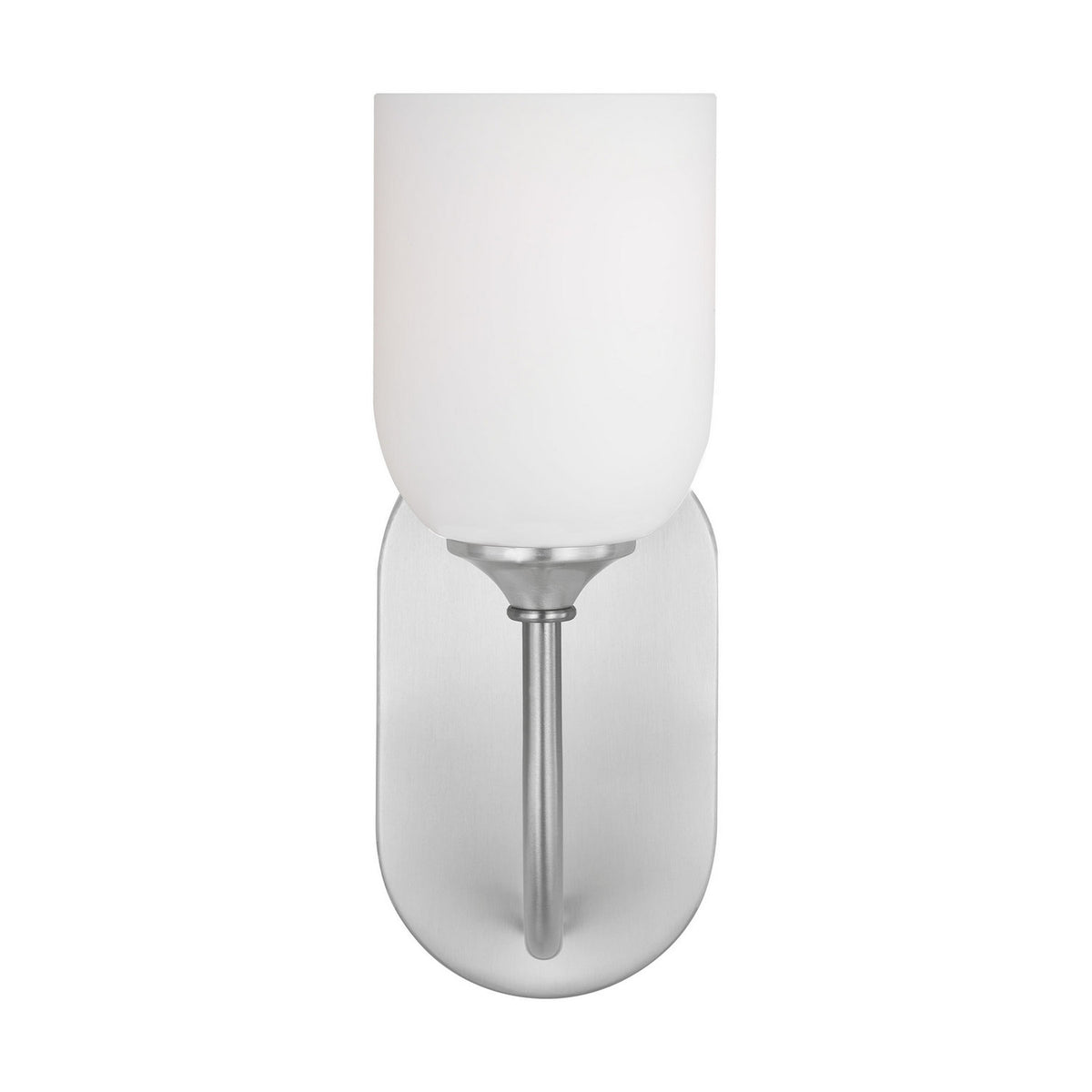 Emile One Light Vanity in Brushed Steel