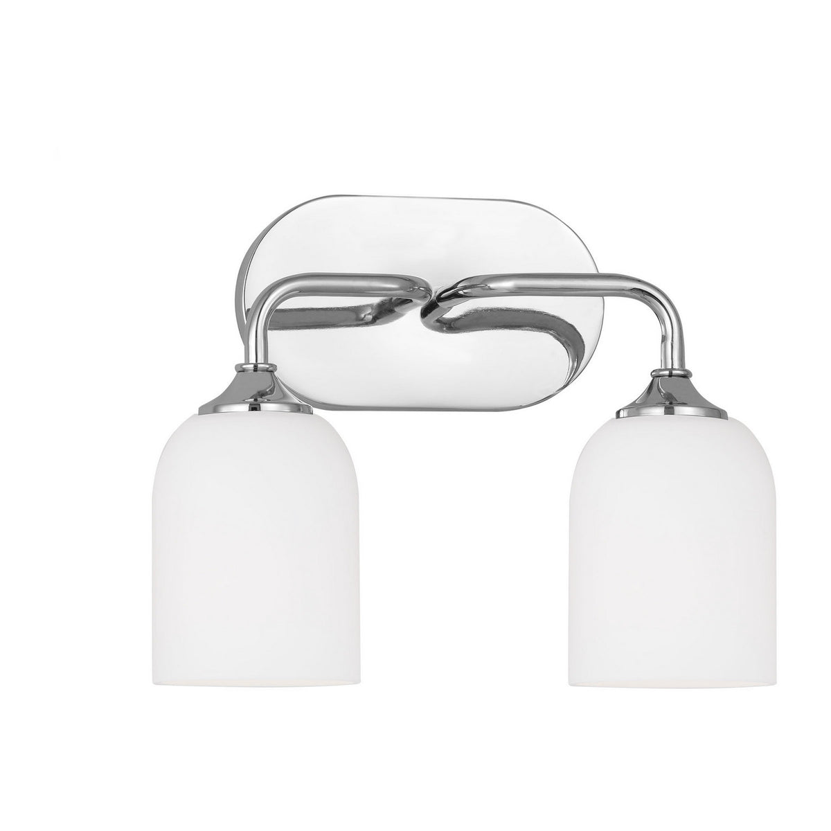 Emile Two Light Vanity in Chrome