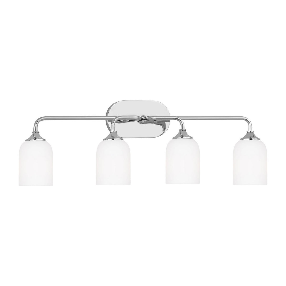 Emile Four Light Vanity in Chrome