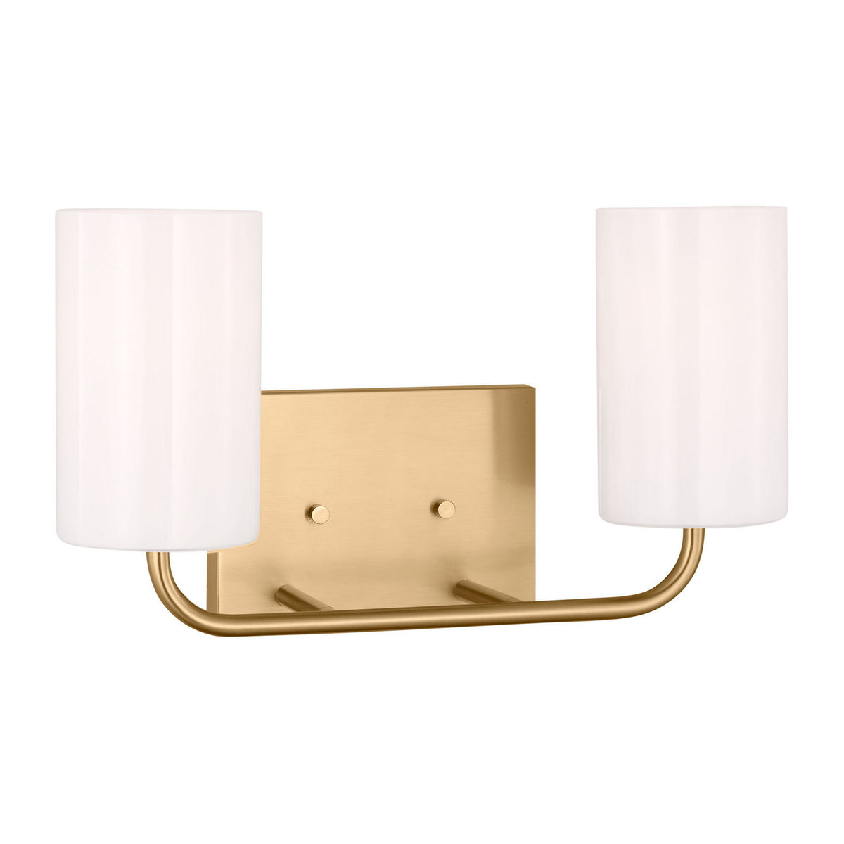 Rhett Two Light Vanity in Satin Brass