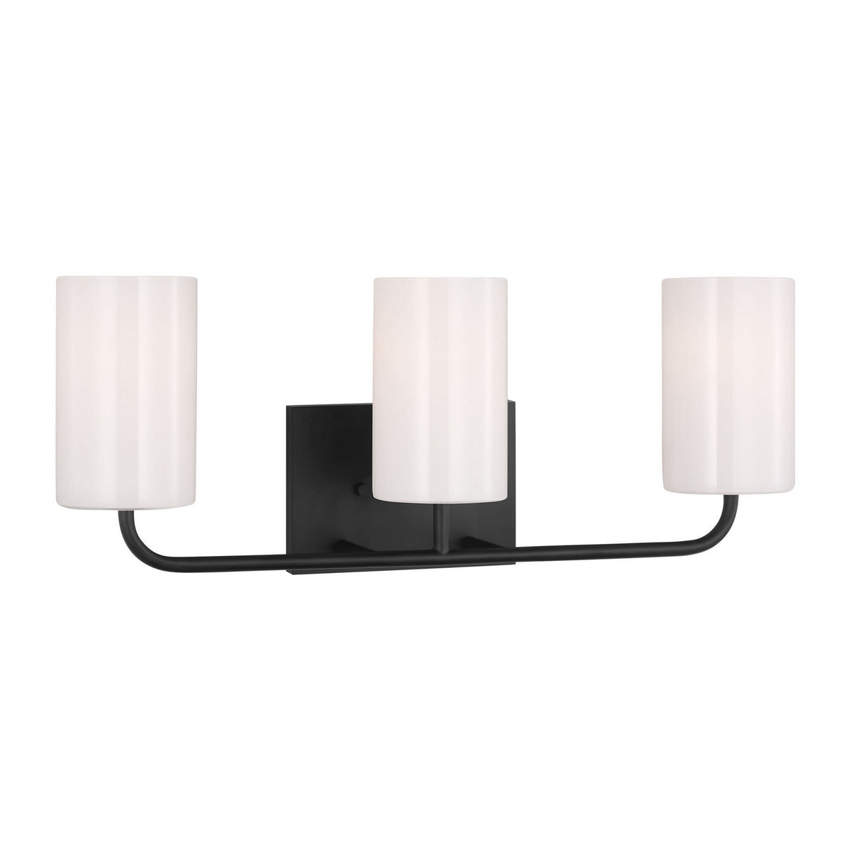 Rhett Three Light Vanity in Midnight Black
